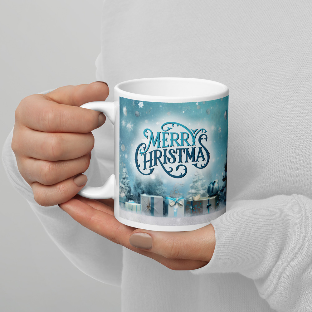 Christmas Retro Style Coffee Mug Cozy Winter Gift Mug Magic Ceramic Mug Christmas Balls Christmas T 4