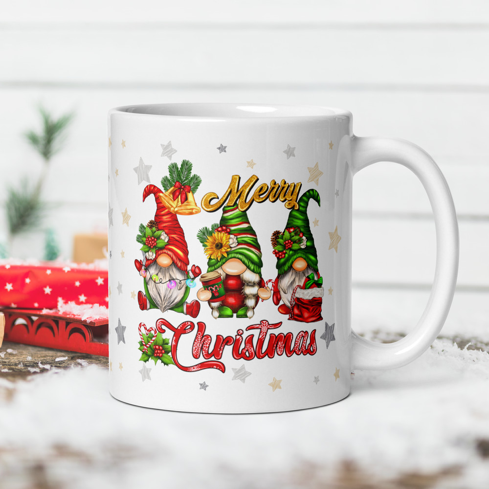 Christmas Funny Coffee Mug Mug With Gnomes Magic Ceramic Mug Christmas Season Christmas Balls Chris 0