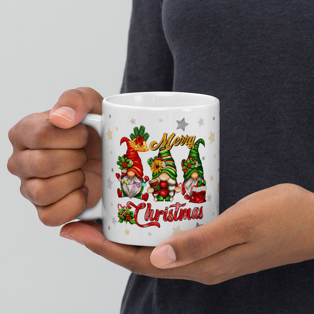 Christmas Funny Coffee Mug Mug With Gnomes Magic Ceramic Mug Christmas Season Christmas Balls Chris 3