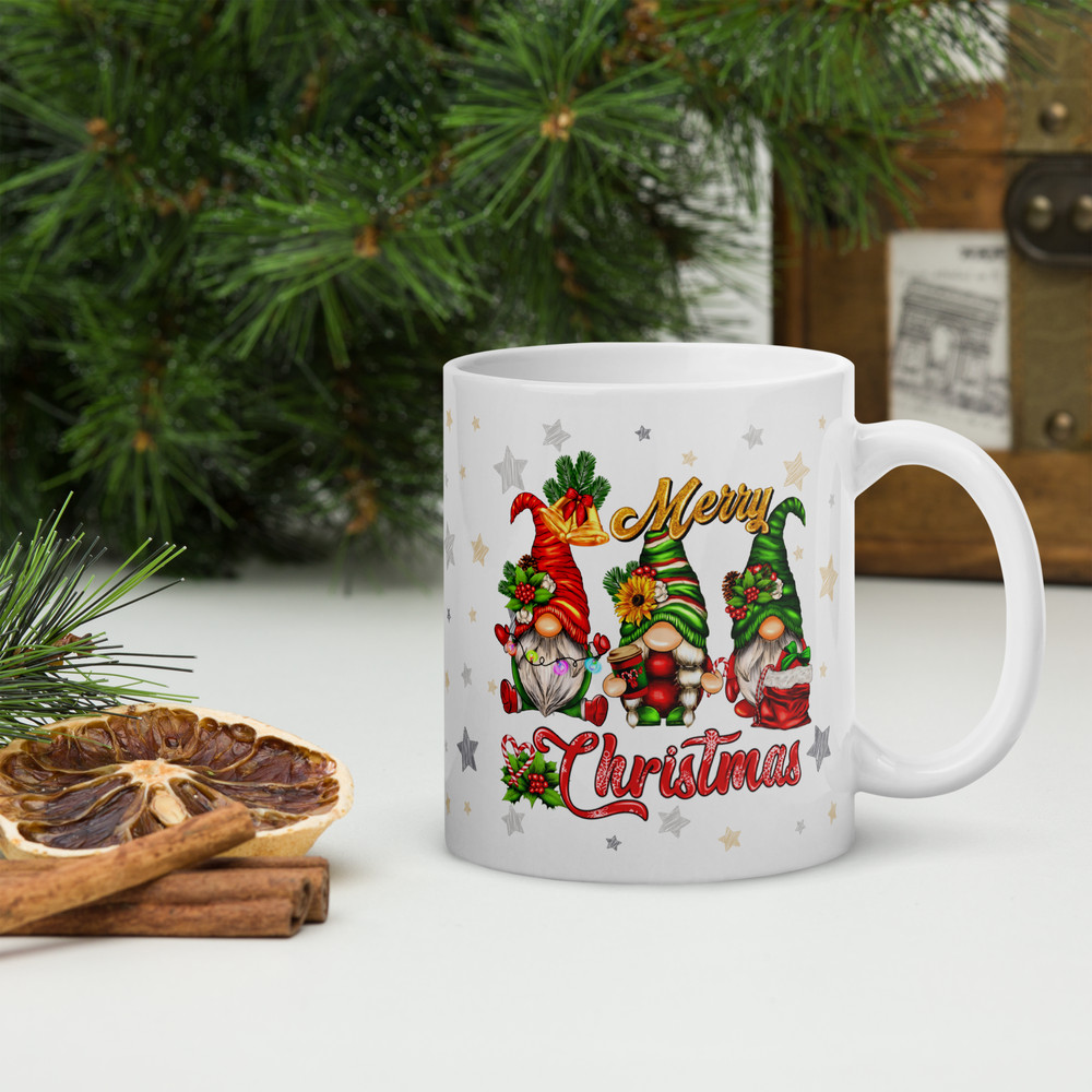 Christmas Funny Coffee Mug Mug With Gnomes Magic Ceramic Mug Christmas Season Christmas Balls Chris 5