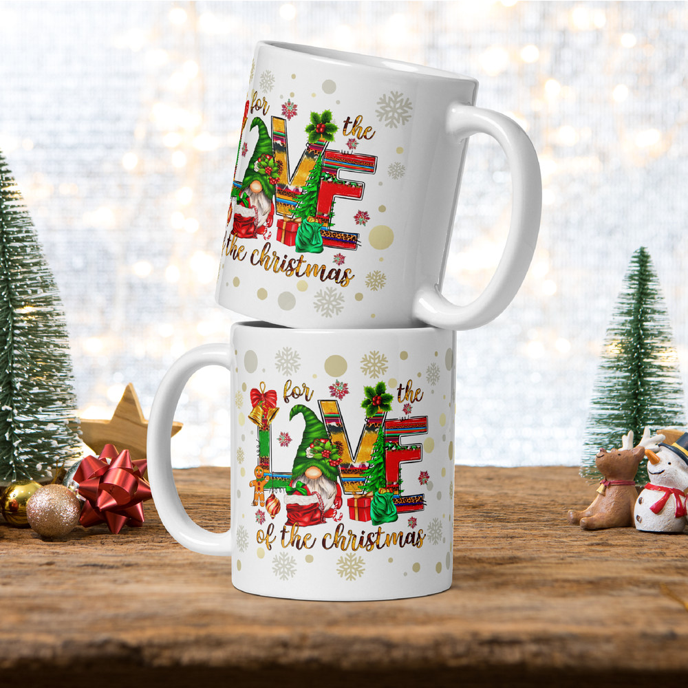 Christmas Gnome Coffee Mug Funny Gnome Mug Magic Ceramic Mug Christmas Season Christmas Balls Chris 1