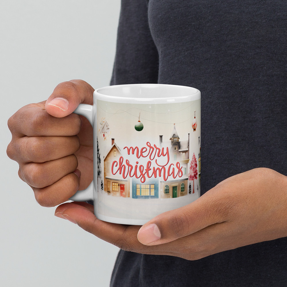 Cozy Season Retro Style Coffee Mug Christmas Mug Gift Mug Magic Ceramic Mug Christmas Balls Christm 3