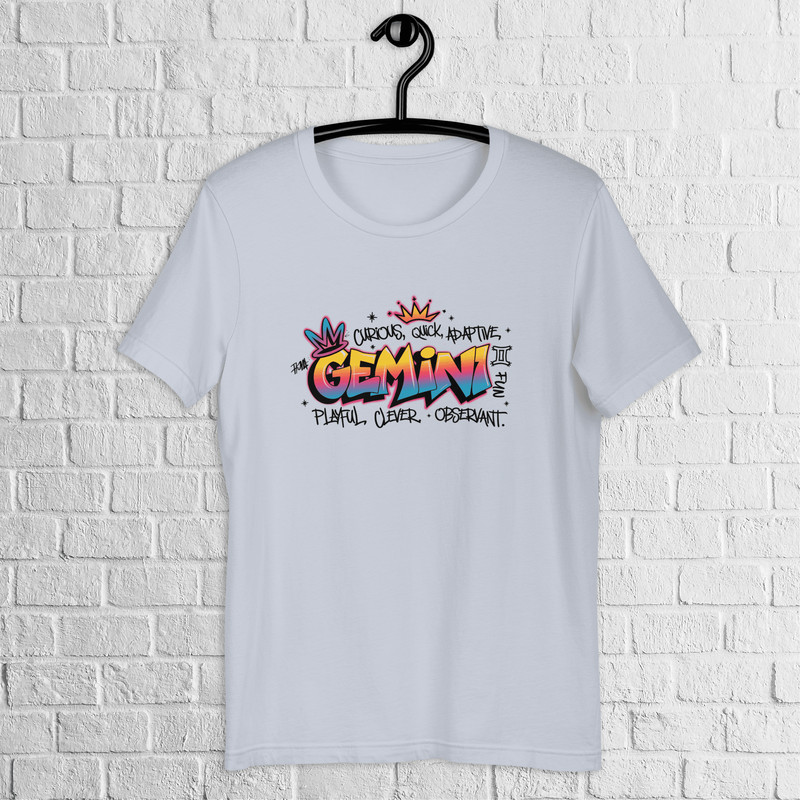 Gemini Zodiac Graffiti Shirt Gemini Birthday Gift Shirt Graffiti Street Art Shirt Astrology Sign Sh 3