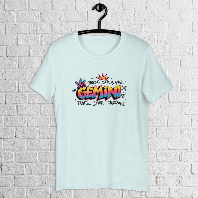 Gemini Zodiac Graffiti Shirt Gemini Birthday Gift Shirt Graffiti Street Art Shirt Astrology Sign Sh 5
