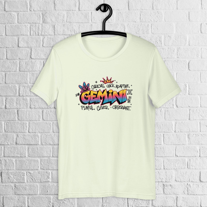 Gemini Zodiac Graffiti Shirt Gemini Birthday Gift Shirt Graffiti Street Art Shirt Astrology Sign Sh 6