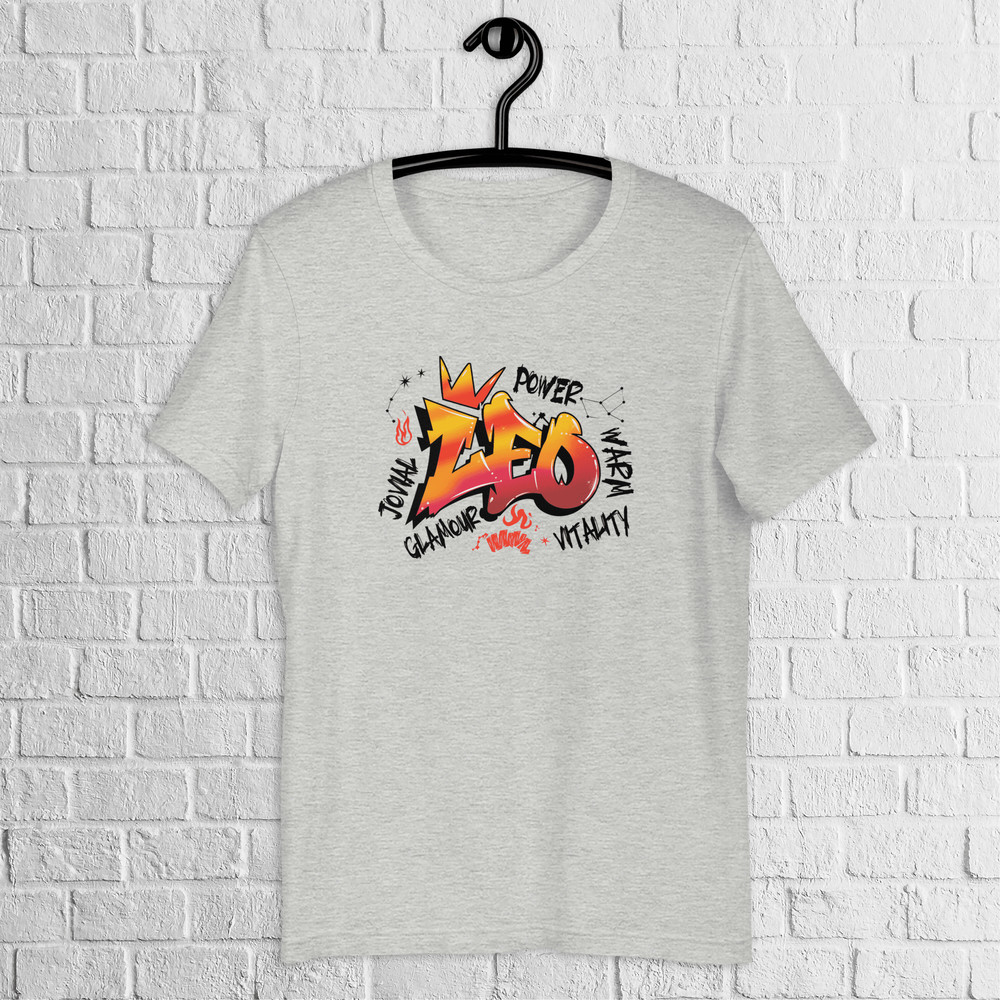 Leo Zodiac Graffiti Shirt Leo Birthday Gift Shirt Graffiti Street Art Shirt Astrology Sign Shirt Ur 2