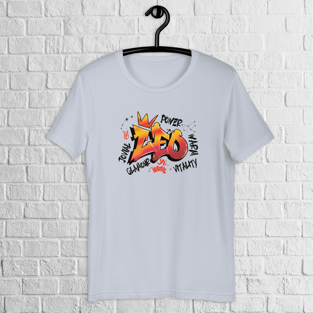 Leo Zodiac Graffiti Shirt Leo Birthday Gift Shirt Graffiti Street Art Shirt Astrology Sign Shirt Ur 3