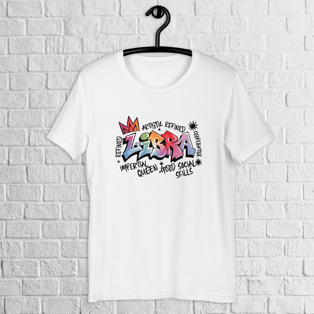 Libra Zodiac Graffiti Shirt Libra Birthday Gift Shirt Graffiti Street Art Shirt Astrology Sign Shir 0