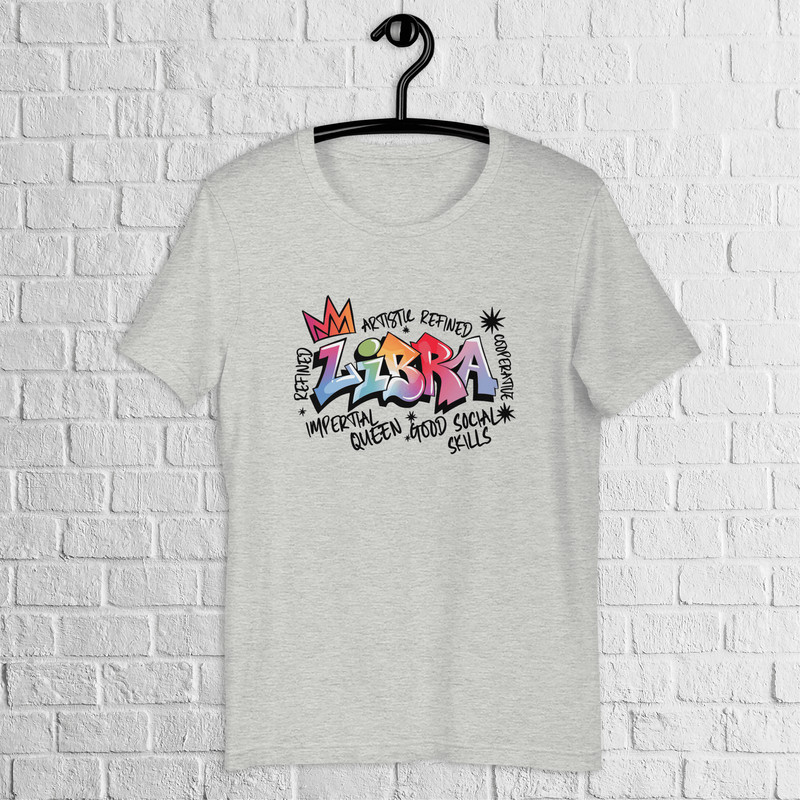 Libra Zodiac Graffiti Shirt Libra Birthday Gift Shirt Graffiti Street Art Shirt Astrology Sign Shir 2