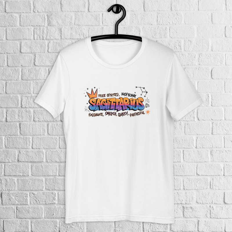 Sagittarius Zodiac Graffiti Shirt Sagittarius Birthday Gift Shirt Graffiti Street Art Astrology Sig 0