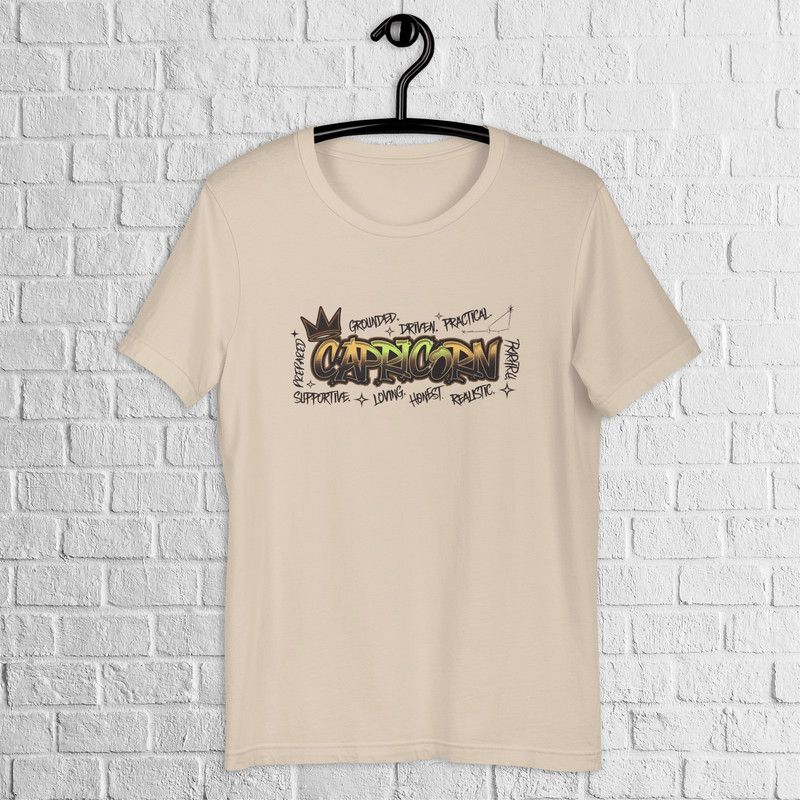 Capricorn Zodiac Graffiti Shirt Capricorn Birthday Gift Shirt Graffiti Street Art Shirt Astrology S 1