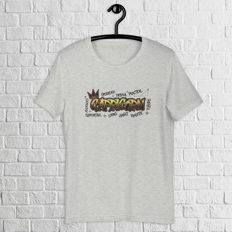 Capricorn Zodiac Graffiti Shirt Capricorn Birthday Gift Shirt Graffiti Street Art Shirt Astrology S 2