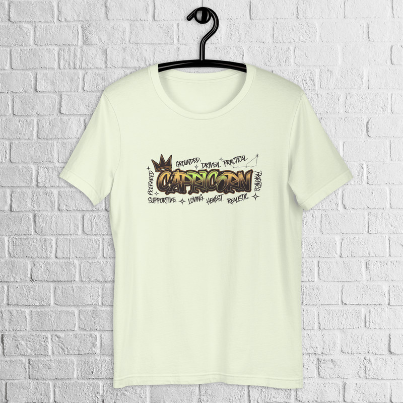 Capricorn Zodiac Graffiti Shirt Capricorn Birthday Gift Shirt Graffiti Street Art Shirt Astrology S 6