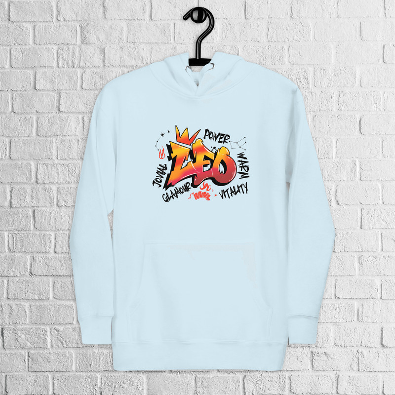 Leo Zodiac Graffiti Premium Hoodie Leo Birthday Gift Hoodie Graffiti Street Art Hoodie Astrology Si 3