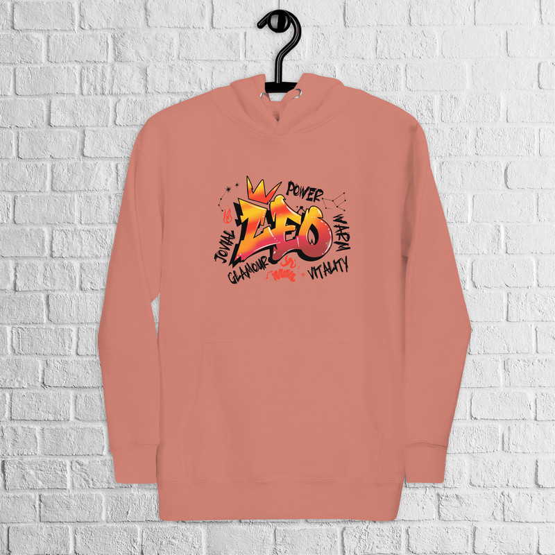 Leo Zodiac Graffiti Premium Hoodie Leo Birthday Gift Hoodie Graffiti Street Art Hoodie Astrology Si 4