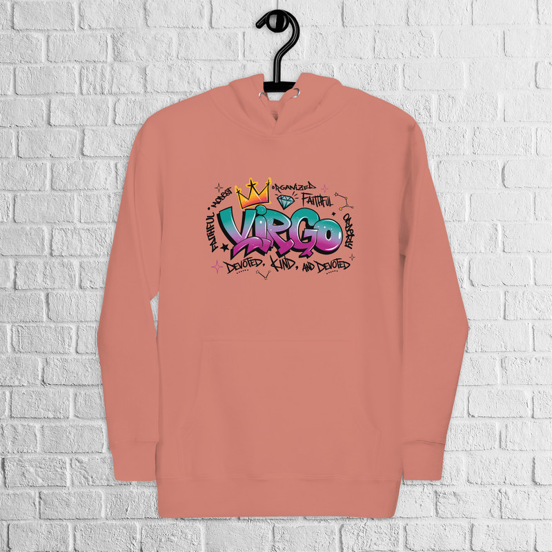 Virgo Zodiac Graffiti Premium Hoodie Virgo Birthday Gift Hoodie Graffiti Street Art Hoodie Astrolog 4