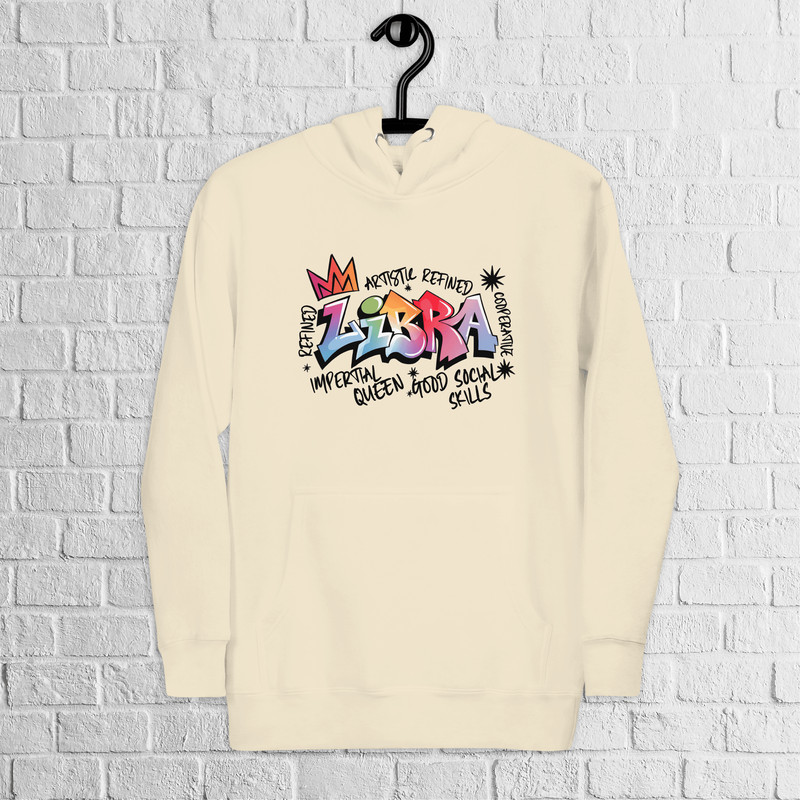 Libra Zodiac Graffiti Premium Hoodie Libra Birthday Gift Hoodie Graffiti Street Art Hoodie Astrolog 2