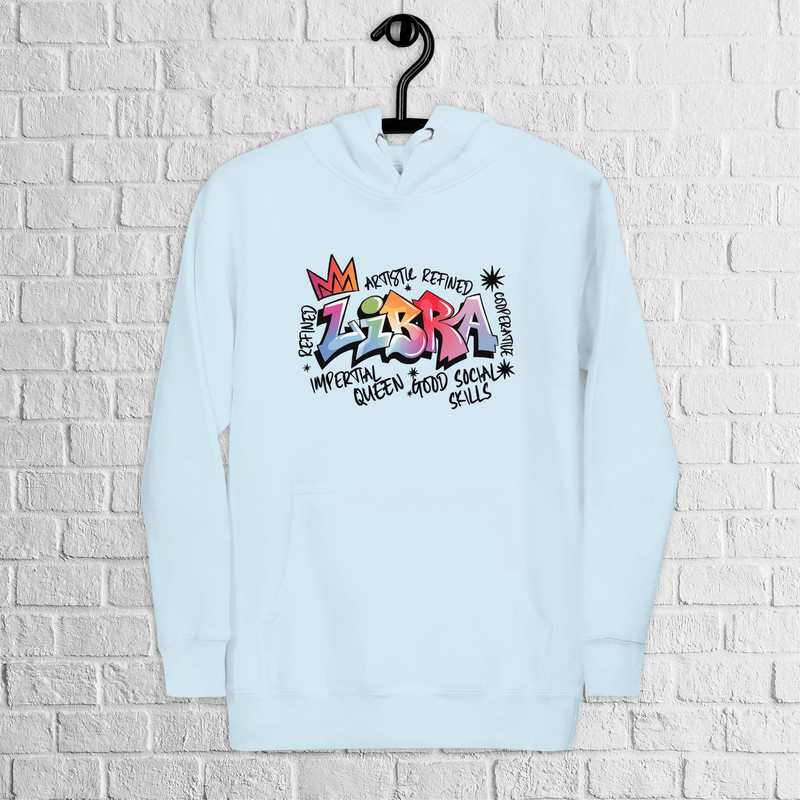 Libra Zodiac Graffiti Premium Hoodie Libra Birthday Gift Hoodie Graffiti Street Art Hoodie Astrolog 3