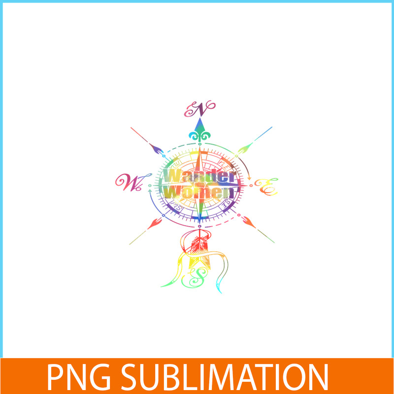 CAMP07112385-Wander Women PNG Camping PNG Compass On A American Flag Background PNG.png