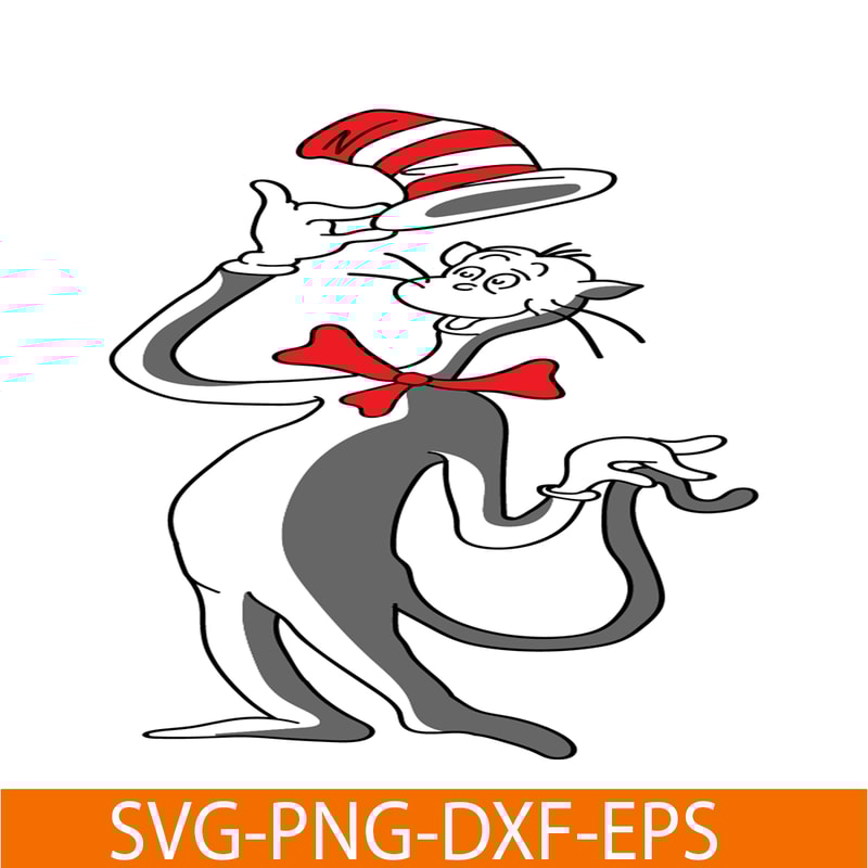 DS205122388-Happy Cat With The Hat SVG, Dr Seuss SVG, Cat In The Hat SVG DS205122388.png