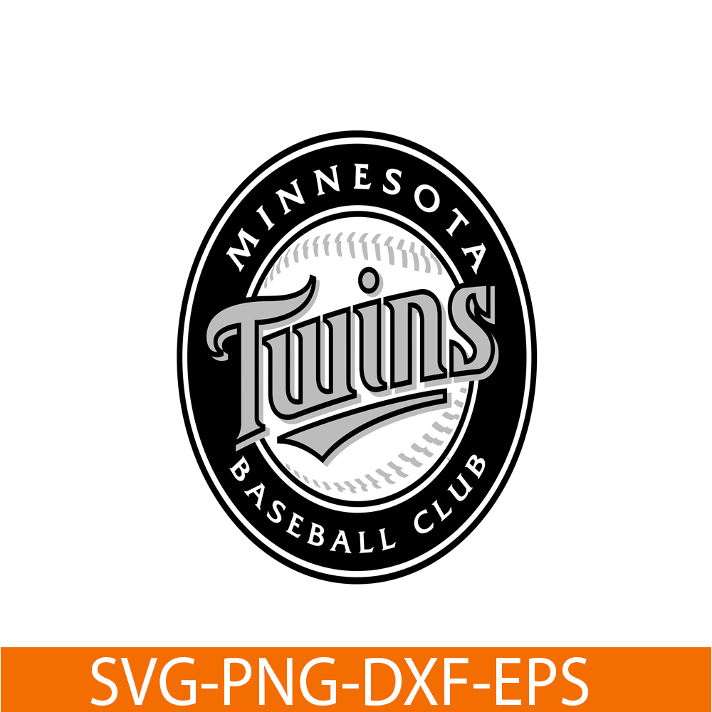 MLB204122310-Minnesota Twins The Black White Logo SVG, Major League Baseball SVG, Baseball SVG MLB204122310.png