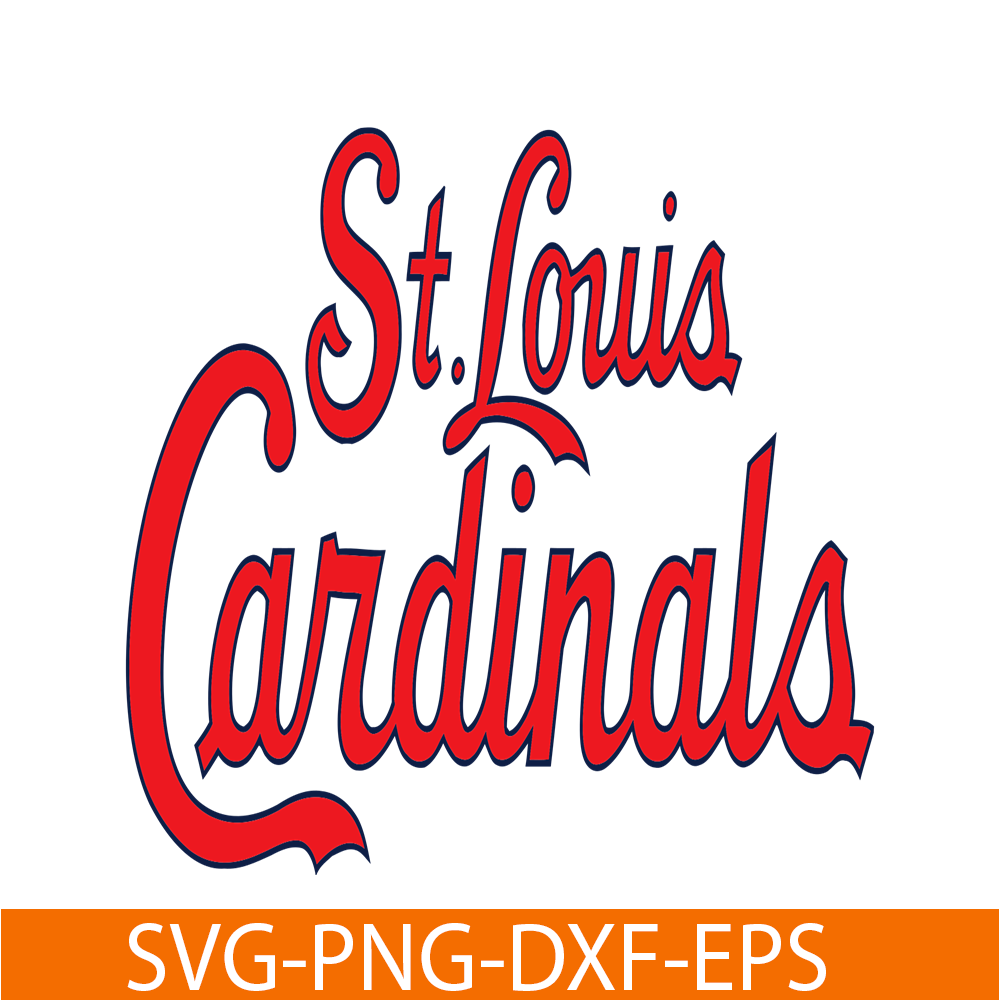 MLB2041223101-St. Louis Cardinals Red Text SVG, Major League Baseball SVG, Baseball SVG MLB2041223101.png