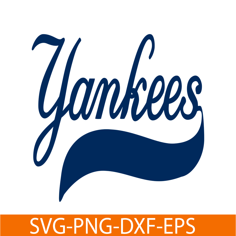 MLB204122328-NewYork Yankees The Blue Text SVG, Major League Baseball SVG, Baseball SVG MLB204122328.png
