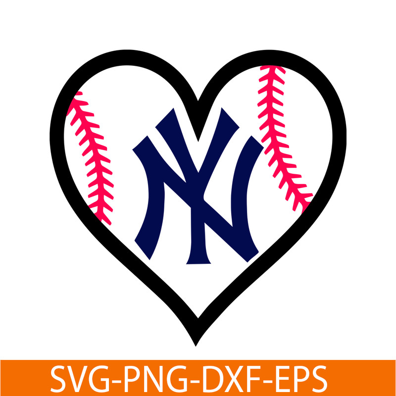 MLB204122337-NY Yankees The Heart SVG, Major League Baseball SVG, Baseball SVG MLB204122337.png
