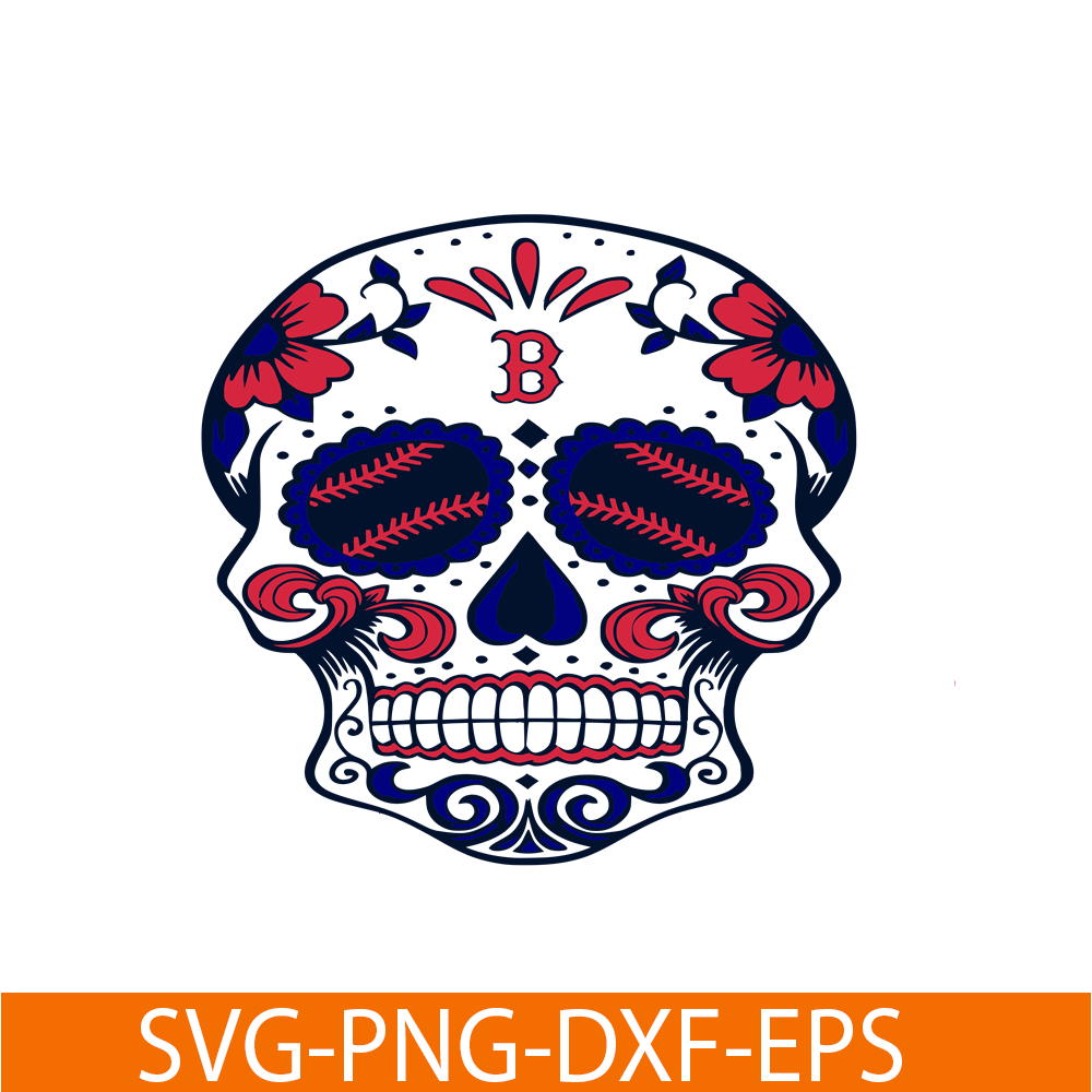 MLB30112346-Boston Red Sox The Skull SVG PNG DXF EPS AI, Major League Baseball SVG, MLB Lovers SVG MLB30112346.png