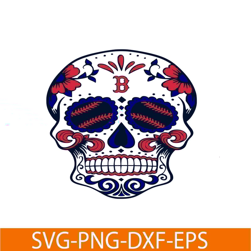 MLB30112346-Boston Red Sox The Skull SVG PNG DXF EPS AI, Major League Baseball SVG, MLB Lovers SVG MLB30112346.png