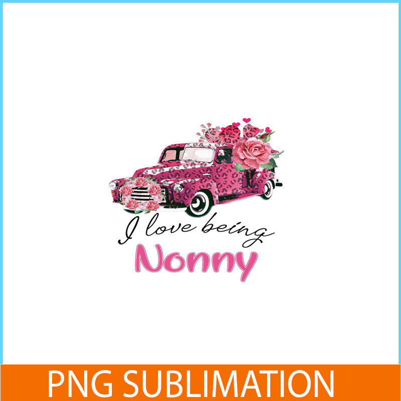 VLT19102357-I Love Being Nonny PNG, Pink Valentine PNG, Valentine Holidays PNG.png