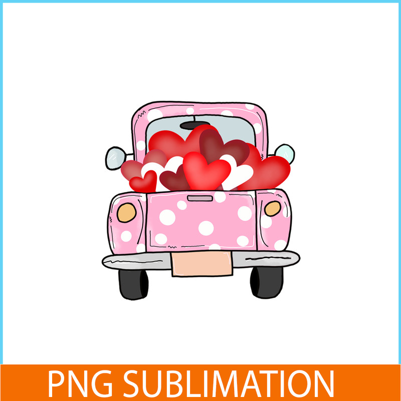 VLT211023101-Truck With Hearts PNG, Sweet Valentine PNG, Valentine Holidays PNG.png