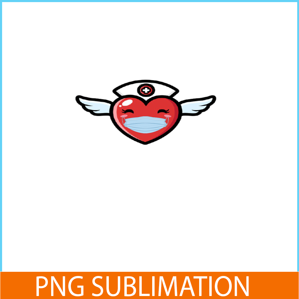 VLT21102379-Heart Wearing a Mask PNG, Sweet Valentine PNG, Valentine Holidays PNG.png