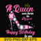 BD0008-A queen was born in August svg, birthday svg, queens birthday svg, queen svg, png, dxf, eps digital file BD0008.jpg