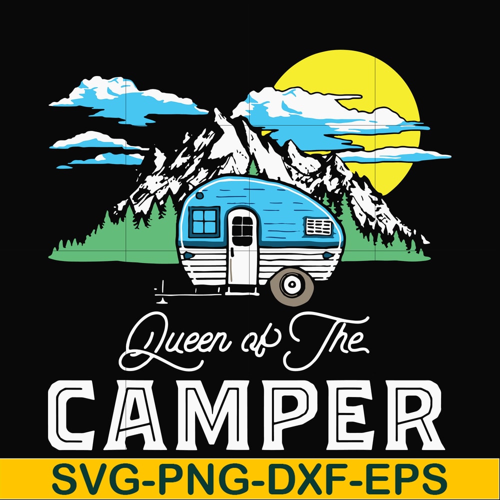 CMP021-Queen of the camper svg, png, dxf, eps digital file CMP021.jpg