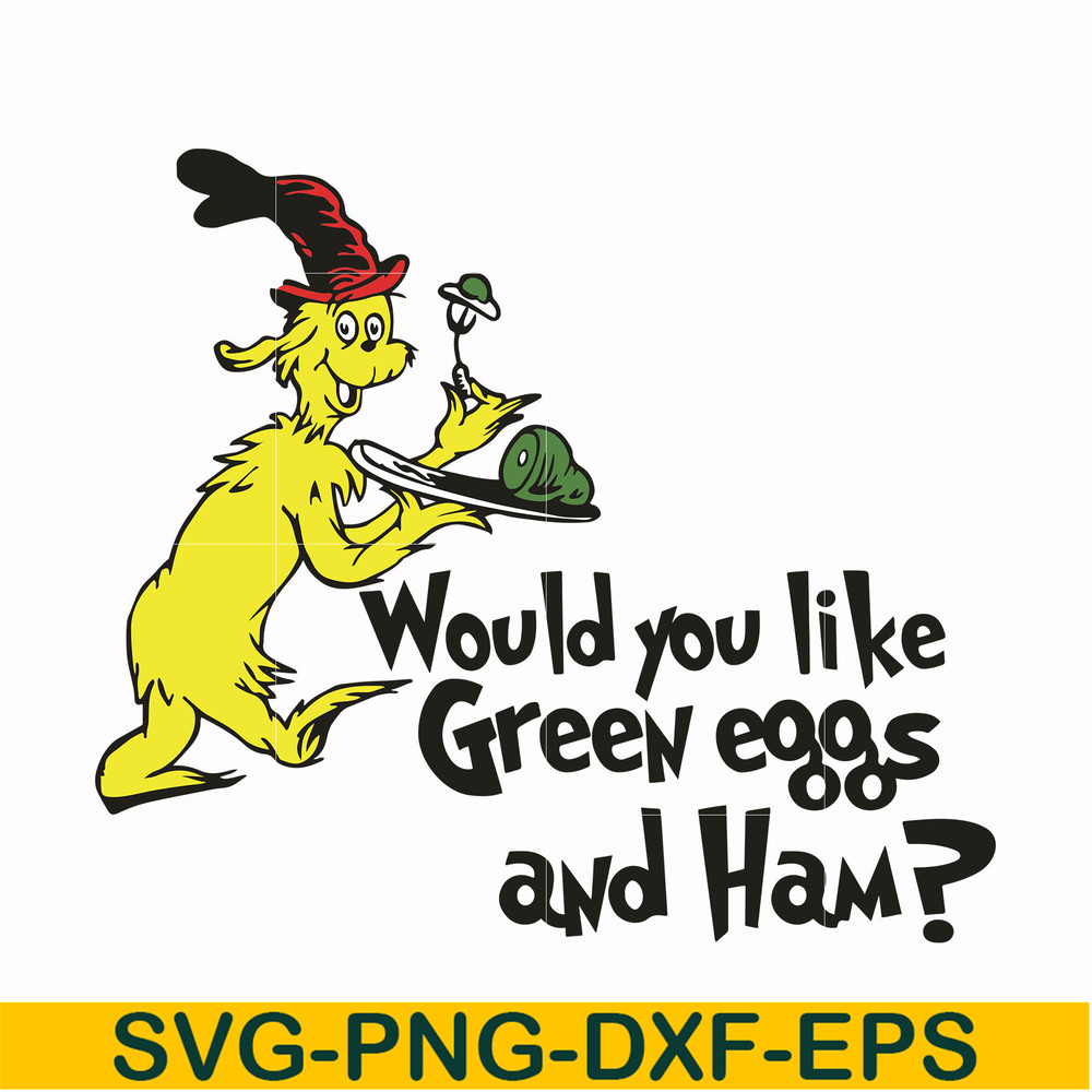 DR000104-Would you like green eggs and ham svg, png, dxf, eps file DR000104.jpg