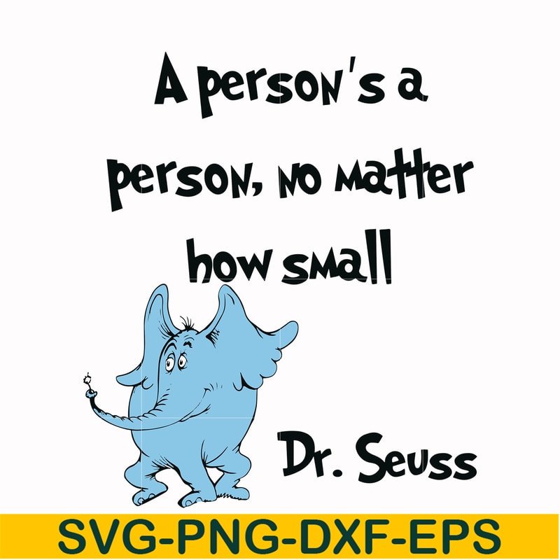DR0003-A person's a person, no matter how small svg, png, dxf, eps file DR0003.jpg