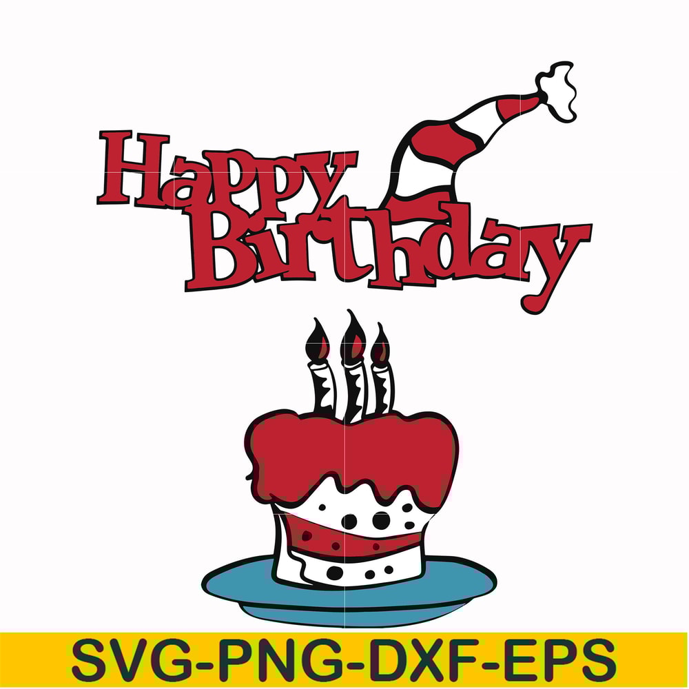 DR00045-Happy birthday svg, png, dxf, eps file DR00045.jpg