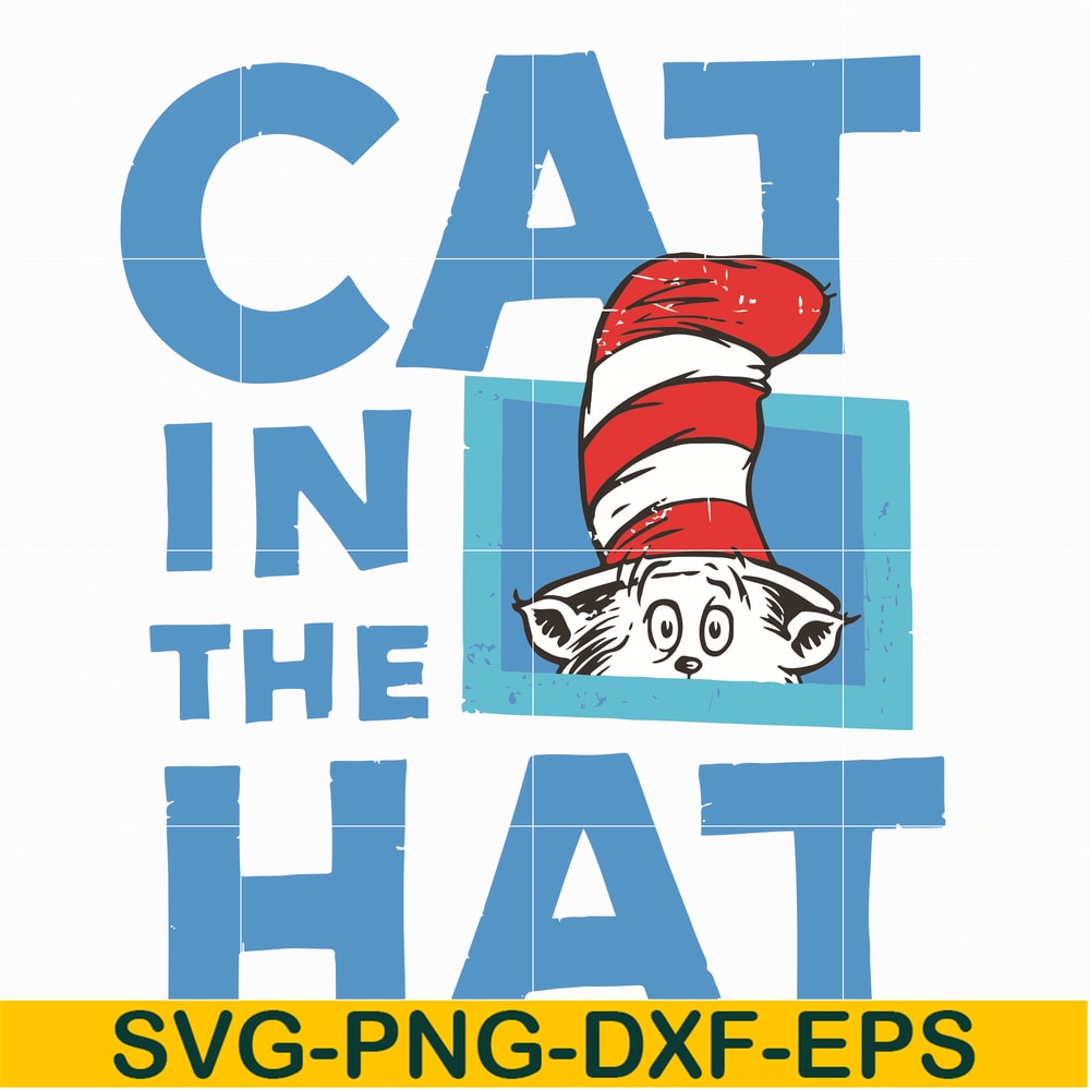 DR05012127-The Cat in the Hat , dr svg, png, dxf, eps file DR05012127.jpg