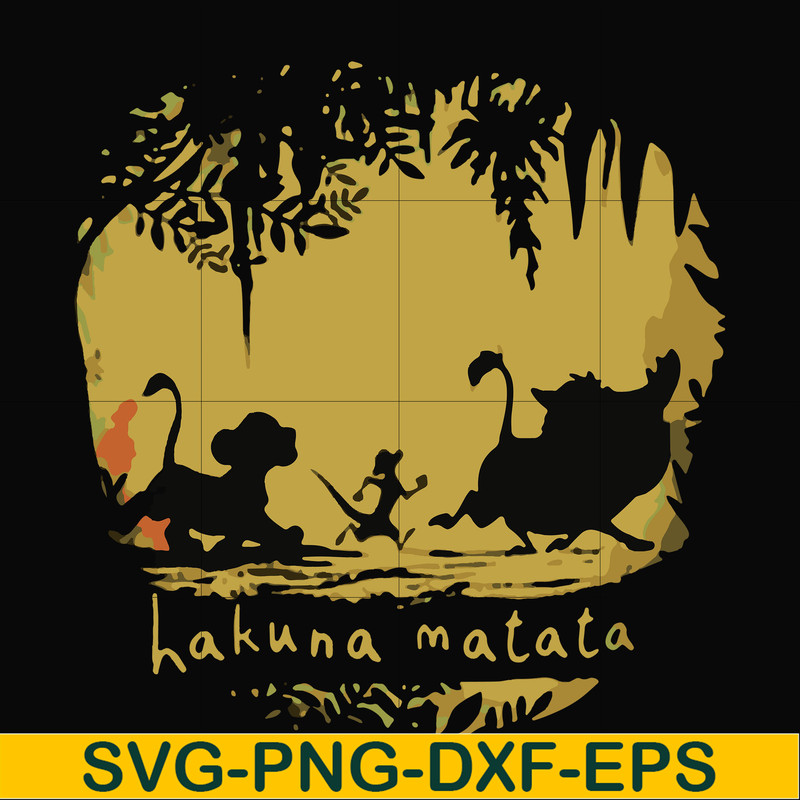 FN000159-Hakuna Matata svg, png, dxf, eps file FN000159.jpg