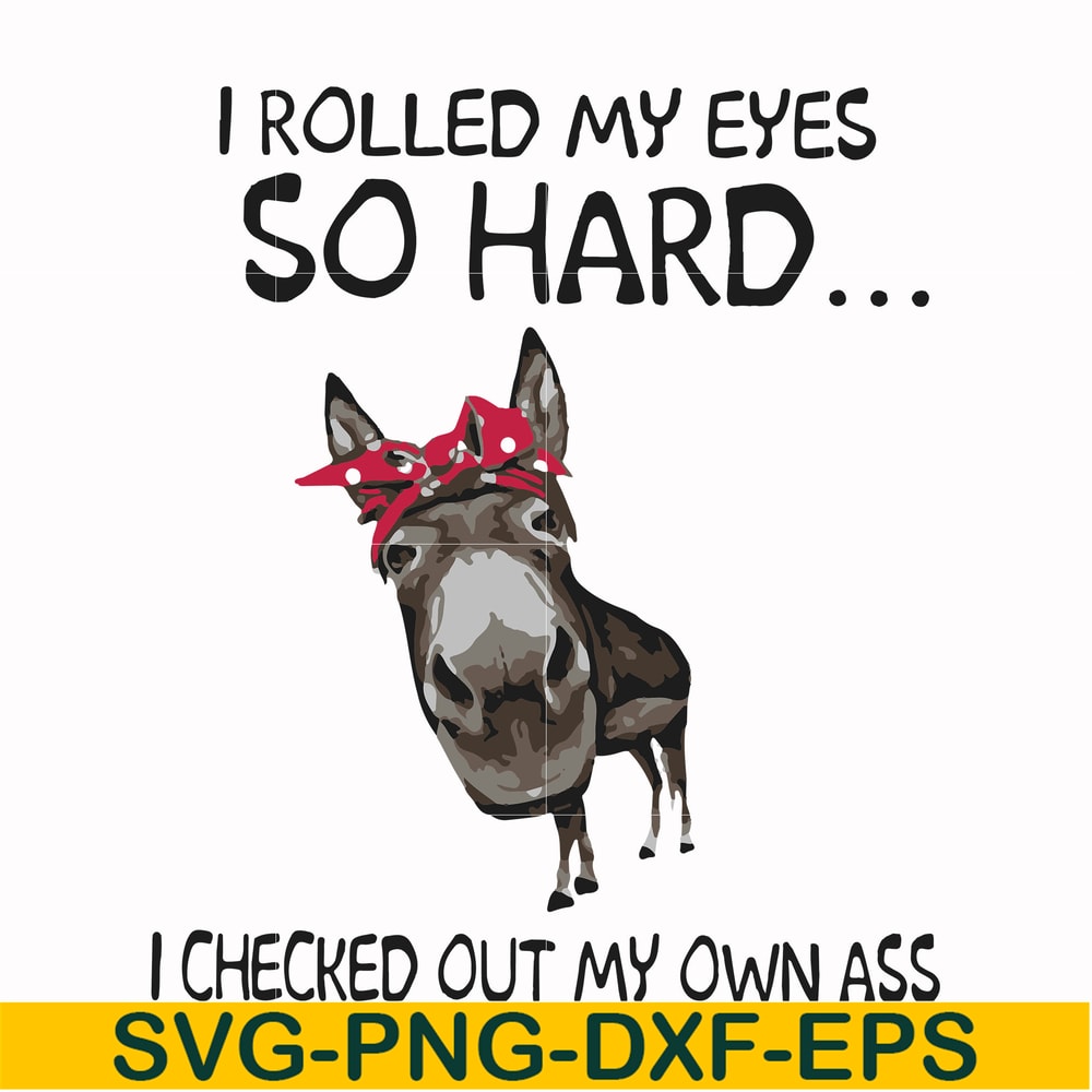 FN000417-I rolled my eyes so hard I checked out my own ass svg, png, dxf, eps file FN000417.jpg