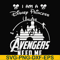 FN000499-I am a Disney Princess unless Avengers need me svg, png, dxf, eps file FN000499.jpg