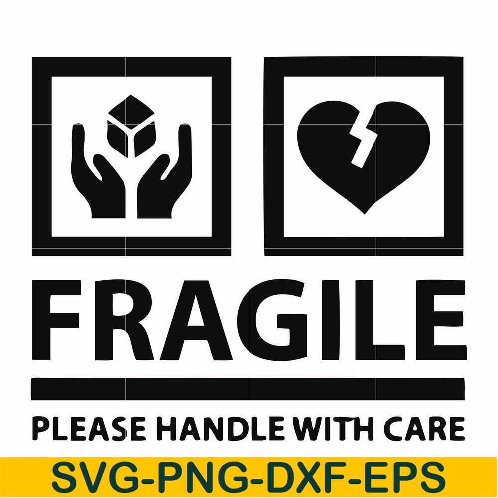 FN000566-Fragile please handle with care svg, png, dxf, eps file FN000566.jpg