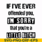 FN000663-If I've ever offended you Im sorry that you're a little bitch svg, png, dxf, eps file FN000663.jpg