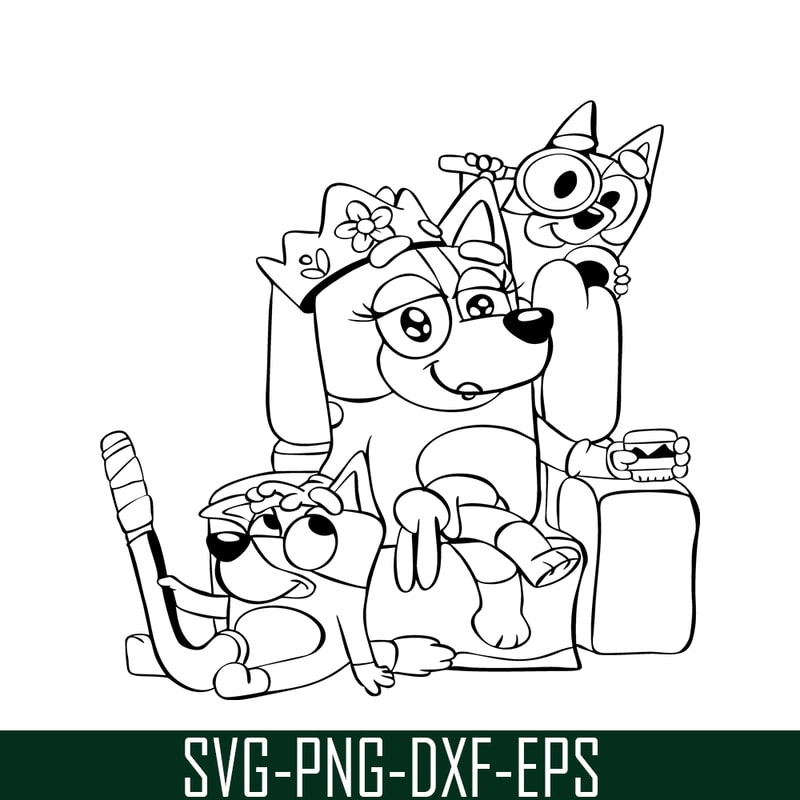 BL22112323-Cute Bluey Design SVG PNG DXF EPS Bluey Cartoon SVG Bluey SVG.png