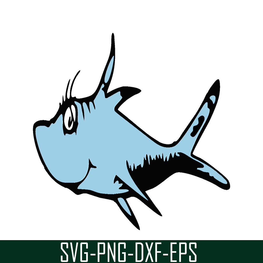 DS205122301-The Blue Fish SVG, Dr Seuss SVG, Cat in the Hat SVG DS205122301.png