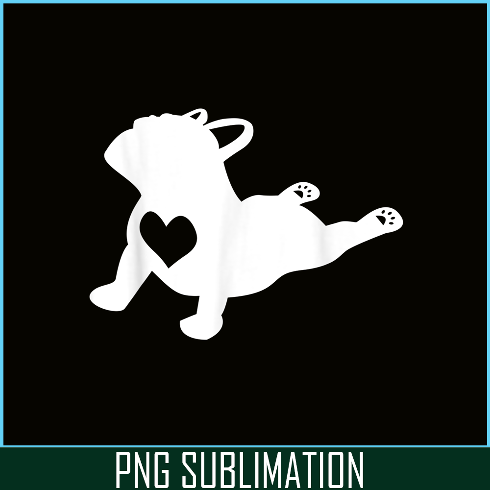 HL161023115-French Bulldog Yoga Love Heart PNG, Frenchie Dog Lover PNG, French Dog Artwork PNG.png