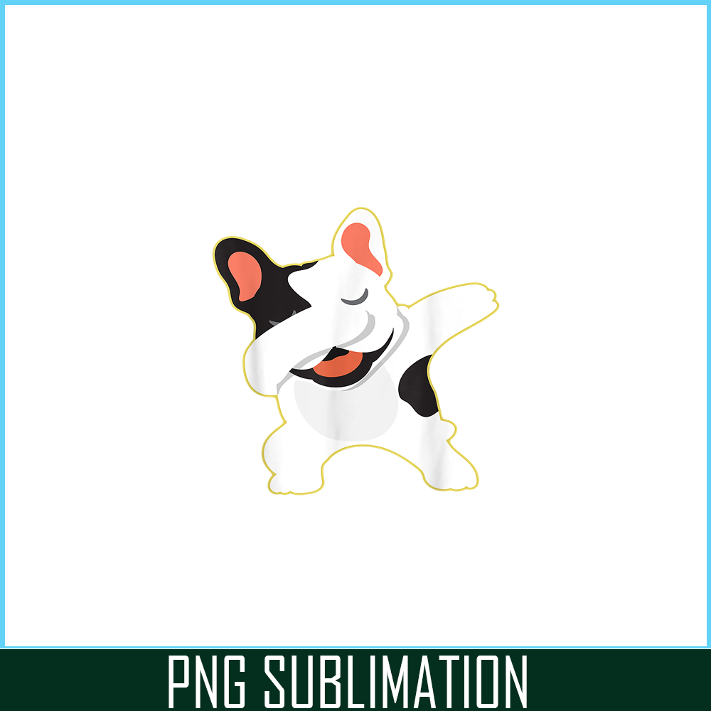 HL16102327-Dabbing French Bulldog PNG, Frenchie Dog Lover PNG, Bulldog Mascot PNG.png