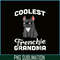 HL16102342-French Bulldog Coolest Grandma PNG, French Dog Artwork PNG, Bulldog Mascot PNG.png