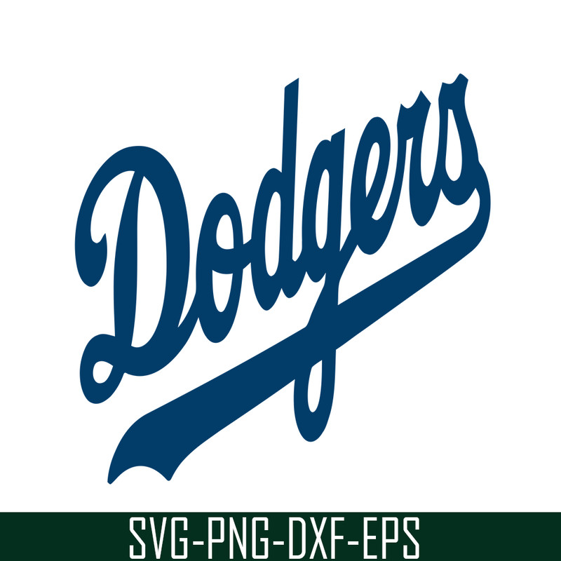 MLB011223124-Dodgers The Blue Text SVG, Major League Baseball SVG, MLB Lovers SVG MLB011223124.png